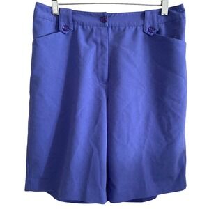 EP Pro Golf Shorts Womens 10 Bermuda Purple Lightweight